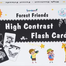 gurukanth High Contrast Flash Cards for New Born Baby - Black & White image 2