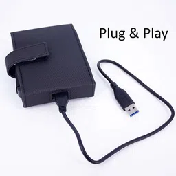 saco Wallet Case Cover for Sony HD-B1 1TB External Slim Hard Disk Holding Pouch image 4