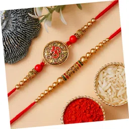 ecraftindia Religious D1579 Assorted Rakhi Set image 5
