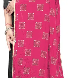 rhey Chiffon Printed Pink Women Dupatta image 2