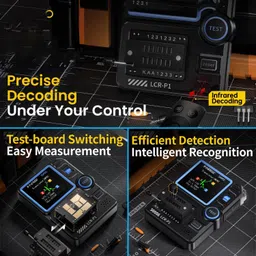 amicisense LCR-P1 Multifunction Transistor & Capacitor Tester–LCR Meter with Color Display LCR Meter image 3