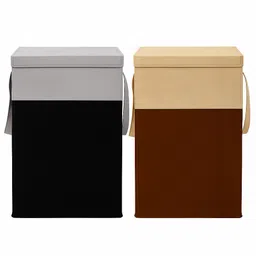 hoomora Cotton 75L Foldable Laundry Basket for Clothes & Kids Toys Hamper with Lid – Large Storage Basket-picture-24