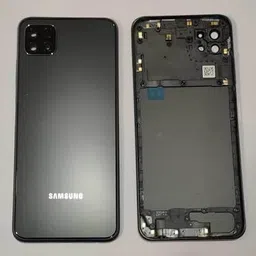 SPAREASP Samsung A22 5g Back Housing Body ( Middle Ring + Back Panel) Black Back Panel-picture-30