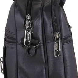 dexwall Men & Women Black Messenger Bag - Extra Spacious image 5