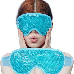 Reusable Cooling Gel Eye Mask for Puffy Eyes and Dark Circles Relief-image-2