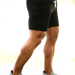 fuaark Solid Men Black Gym Shorts image 3