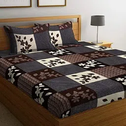 loof klapper Microfiber Double Flat 140 TC Floral Bedsheet-picture-23