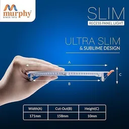 murphy 15 Watts Slim Round Led Panel Ceiling Light (Cool White, Pack of 4)(Others) Ceiling Light Ceiling Lamp image 3