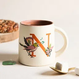 chumbak N Alphabet Ceramic Ceramic Coffee Mug-picture-12