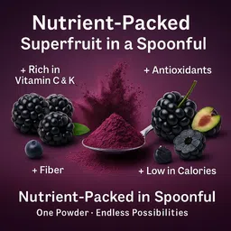 confect Blackberry Powder for Smoothies, Baking, Beverages, Juices | Vegan, Gluten-Free Nutrition Drink image 4
