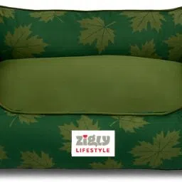 zigly lifestyle Forest Leafy Lounger Dog Bed L Pet Bed image 2