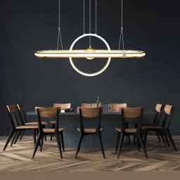 smartway lighting Sarra LED Smart Voice Assist Chandelier Metal in White image 3