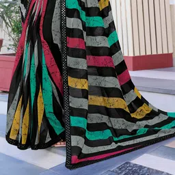 laxmipati sarees Striped Daily Wear Raw Silk Saree image 3