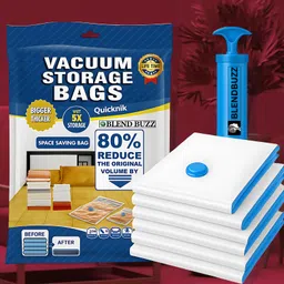 Reusable Airtight Vacuum 9 Storage Bags With Electric Pump Travel Storage Vacuum Bags-image-20