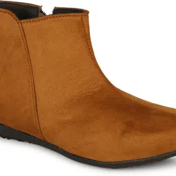 saheb Latest Casual Flat Boots Zipper for Women Boots For Women-picture-10