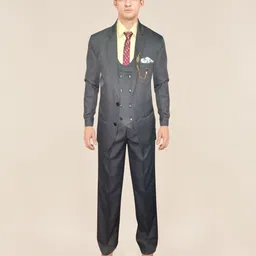 hi kilo thing Men 3 Piece Solid Suit-picture-35