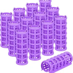 20MM Hair Rollers Plastic Snap on Curlers for Hairdressing Styling(12 PCS) Hair Curler-image-35