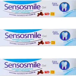 doomsday SENSOSMILE WHITENING TOOTHPASTE GIVE FRESH WHITE & STRONG TEETH PACK OF-100g x 3 Toothpaste-picture-20