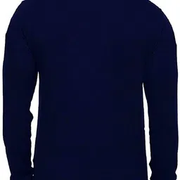 glampanda Men Longline Full Sleeve Dark Blue Shrug image 3