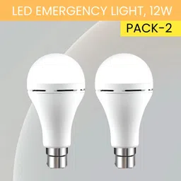 sacro 12W Rechargeable Inverter LED Bulb with Upto 4H.Power Cut Lighting Pack of_2D401 4 hrs Bulb Emergency Light-picture-23