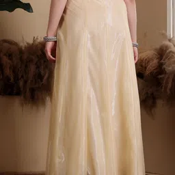 frolic rolic Women Embellished Flared Beige Skirt image 2