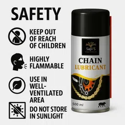 sapi's chain Lubricant Spray for all Vehicals chain Lubricant Spray Gear Oil image 3