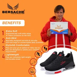 bersache Premium Sports ,Gym, Trending, Stylish Running Shoes For Men image 3
