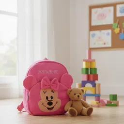 dhruv global trade Minnie Mouse Cartoon Bag for kids School Bag image 1