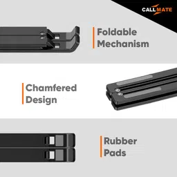 Callmate Adjustable Laptop Stand for Desk | Foldable & Adjustable Stand | MacBook And Laptop Stand image 5
