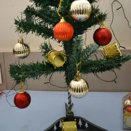 salutary 12 Pcs Christmas Tree Baubles Balls Decor Ornament,For Tree Decoration Set Hanging Ornaments Pack of 12 image 4