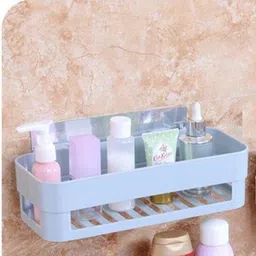 vrdh Self Adhesive Multi-Purpose Wall Hanging BATHROOM floating Shelf (PACK OF 1) 1.1 Regular Organizer image 3