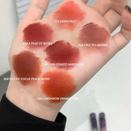 daimanpu Matte Liquid Lipstick, Lip Glaze GEGE BEAR Long Last, Creamy Pigmentation image 4