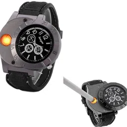 MOBIZAC 250 - 300 Times Ignition Play After Battery Full Charged USB Cable Rechargeable Watch Lighter Display Quartz Movement Design Cum Cigarette Lighter, USB Cable-picture-12