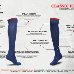 captain BAG O5 WITH SOCCER SOCKS AND SHINGUARDS COMBO Football & Fitness Kit image 5