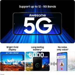 samsung Galaxy A06 5G (Light Grey, 64 GB) image 3