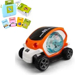 joyful journey Toddler Bump and Go Car for Kids + [Free Flash Card]-picture-23