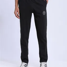 pepe jeans Men Solid Black Track Pants image 1