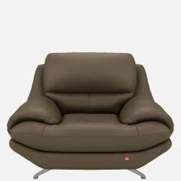 durian Clarkson Leatherette 1 Seater Sofas in Grey Colour image 4