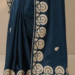 libas Embellished Daily Wear Satin Saree image 5