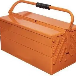 solitaire Free Lock Tool Box With Handle For Home Garage 5 Compartments 4 Trays High Grade Free Lock Tool Box With Handle For Home Garage 5 Compartments 4 Trays High Grade Tool Box with Tray image 4