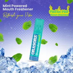 orasore Shaandar Mint Instant Mouth Freshener |Zero Calories & Anti Bacterial Protection Spray image 2