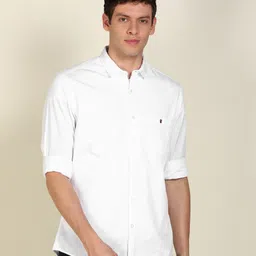 louis philippe jeans Men Slim Fit Solid Spread Collar Casual Shirt-picture-11