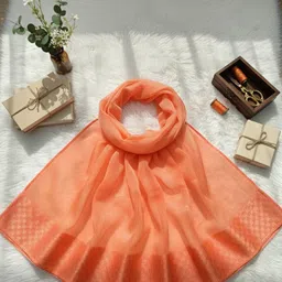 sudev fashion Unstitched Net/Lace Multipurpose Running Fabric Geometric Print image 2