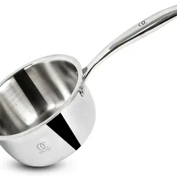 omichef 18CM(2.4Ltr) Triply Stainless Steel Saucepan,Tea Pan/Milk Pan, Sauce Pan 18 cm diameter 2.4 L capacity-picture-13