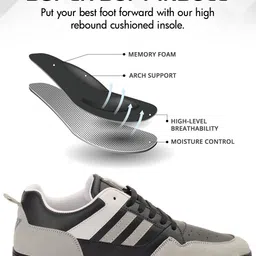 run seven ( by GO21 ) Soft Insole, Slip-Resistance|Casual Walking Sneakers For Men image 5