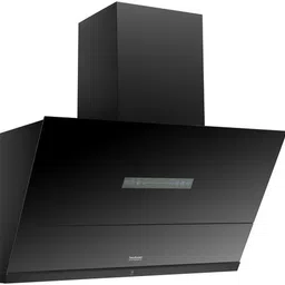 hindware Catalina 90cm 11 Speed BLDC Motor Autoclean 1700m3hr Auto Clean Wall Mounted Black 1700 CMH Chimney image 2