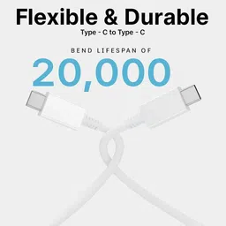 SB Type C 6 A 1 m 25W Type C cable, C to C Cable support FAST CHARGING CABLE image 5