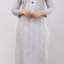 saroj fab Pack of 2 Women Self Design Cotton Blend Straight Kurta image 2