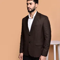 metronaut Men Solid Single Breasted Casual Blazer image 3