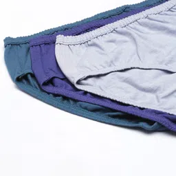 enamor Pack of 3 Antimicrobial, Stain Release Finish CH03 Full-Coverage Mid-Waist Cotton Classic Women Hipster Multicolor Panty image 4